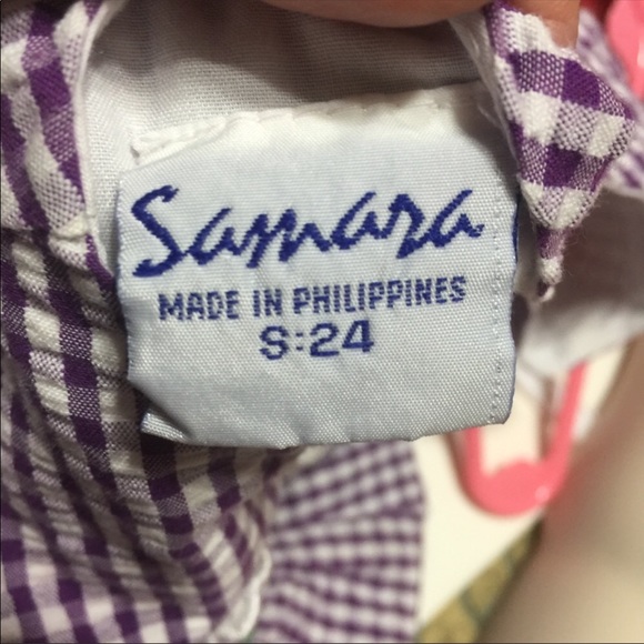 Samara Girls Seersucker Dress & matching bloomers - Picture 5 of 7